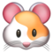 Hamster Face emoji on Apple
